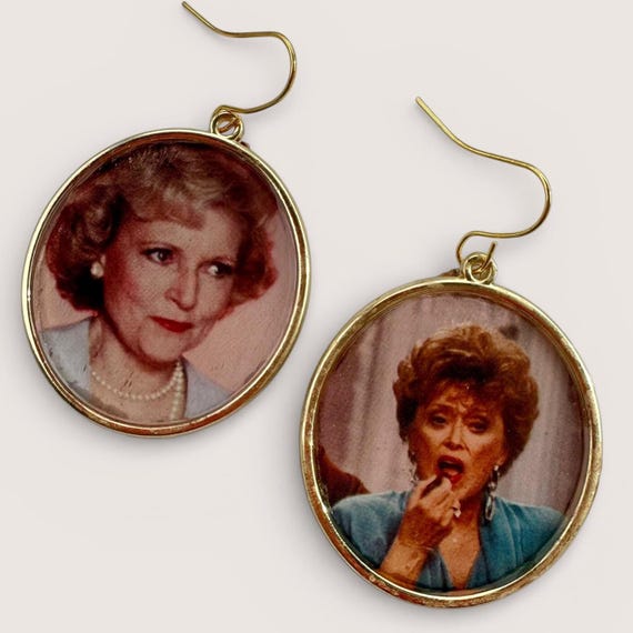 Golden Girls Earrings Dorothy Rose Blanche Sophia • Funny Best Friend Gift • 80s TV Nostalgia Jewelry • Galentines