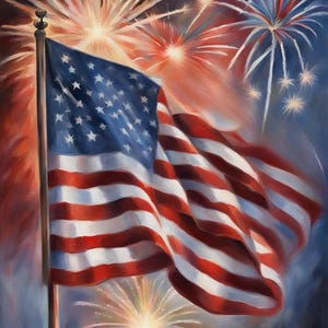 American flag Patriotic Fourth of July Decoupage Tissue Paper and A4 paper