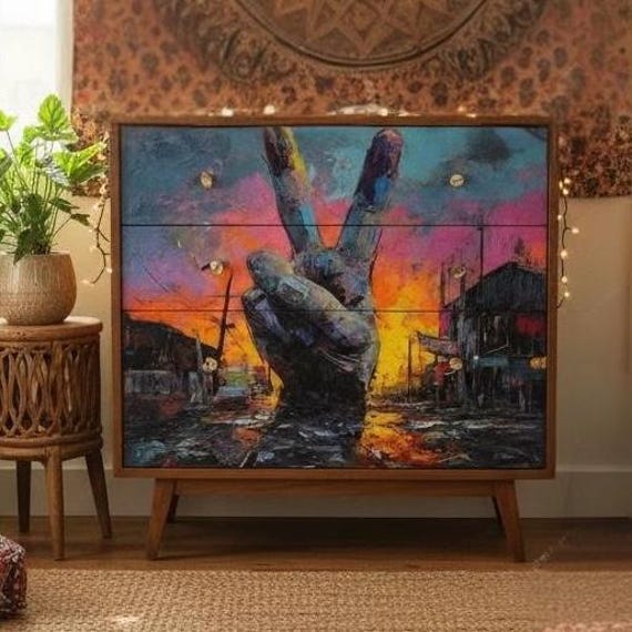 Urban Grit Rice Paper for Decoupage, Industrial Mixed Media Paper, Scrapbooking Supplies, Grunge A4 Decoupage Paper for Furniture Upcycling