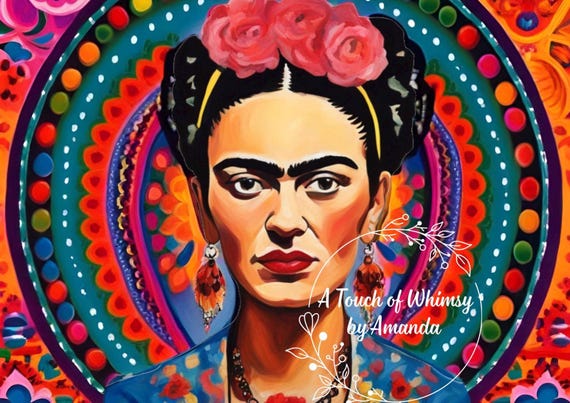 Frida Kahlo Inspired  Decoupage Rice Paper A4