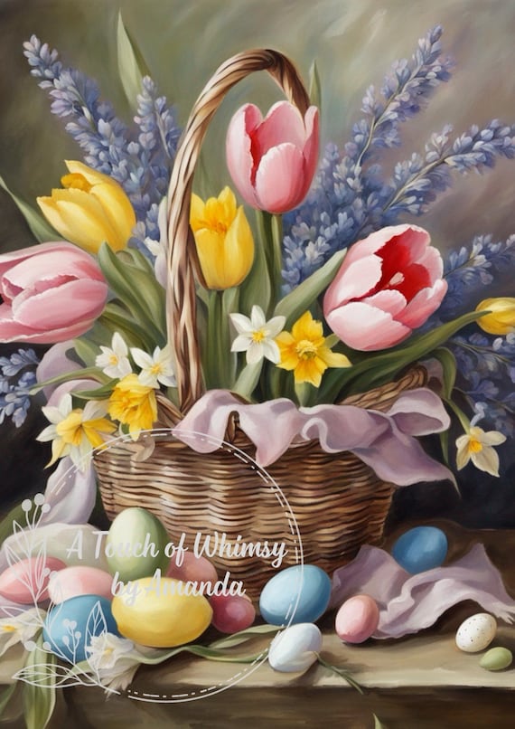 Pastel Spring Bouquet Decoupage and A4 Rice Paper