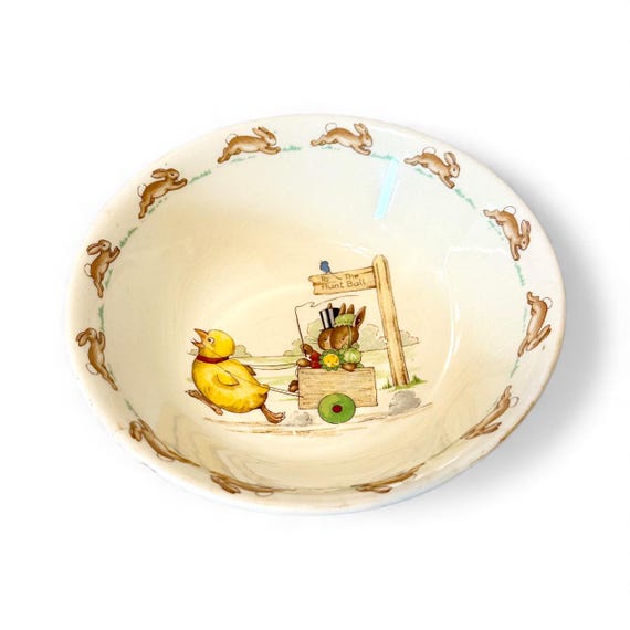 Bunnykins duck Race Children’s bowl To The Hunt Ball