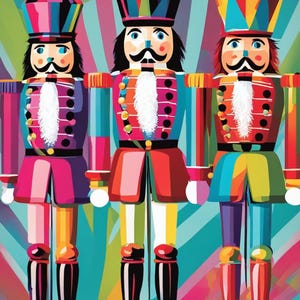 Clearance***Pastel Christmas Nutcracker Delight: Festive Decoupage Tissue Paper