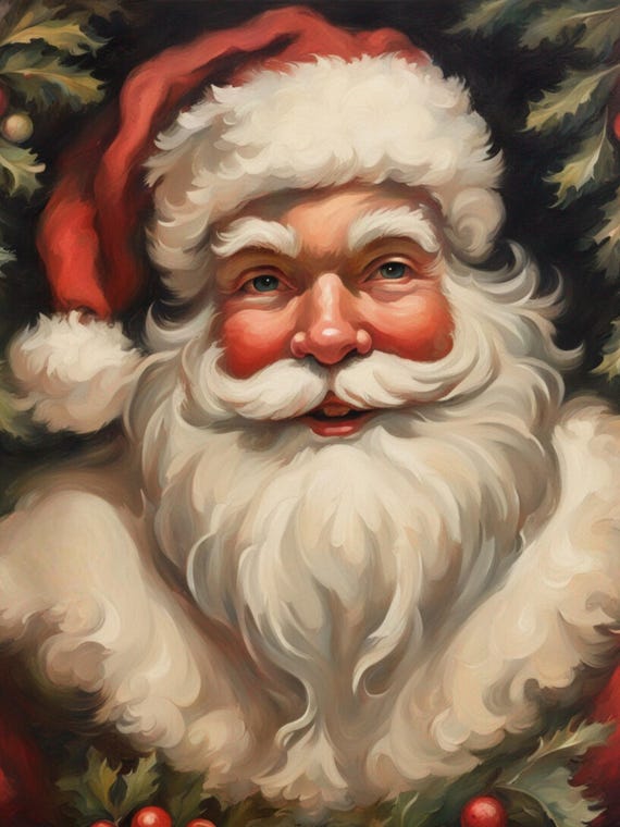 Jolly Santa's Christmas Cheer 5: Festive Decoupage Tissue Paper