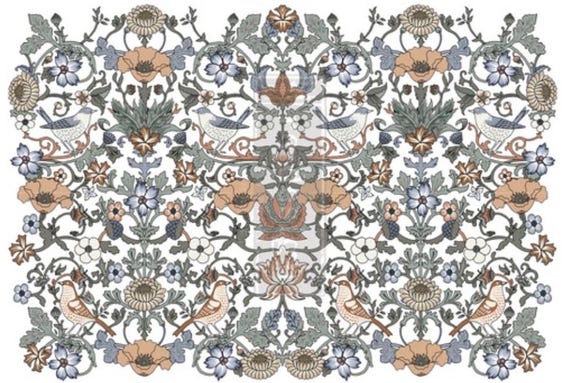 Peony Fields Hokus Pokus Image Transfer