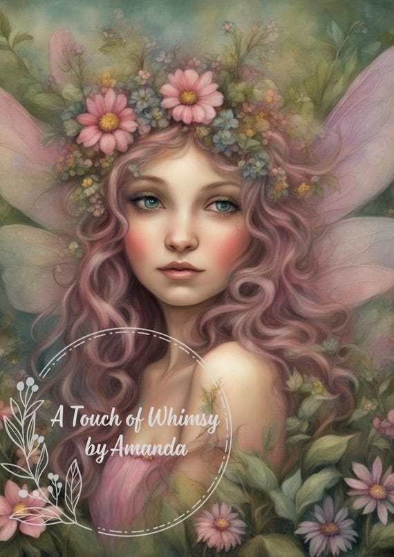 Whimsical Fairy Decoupage Tissue and Rice Paper A4