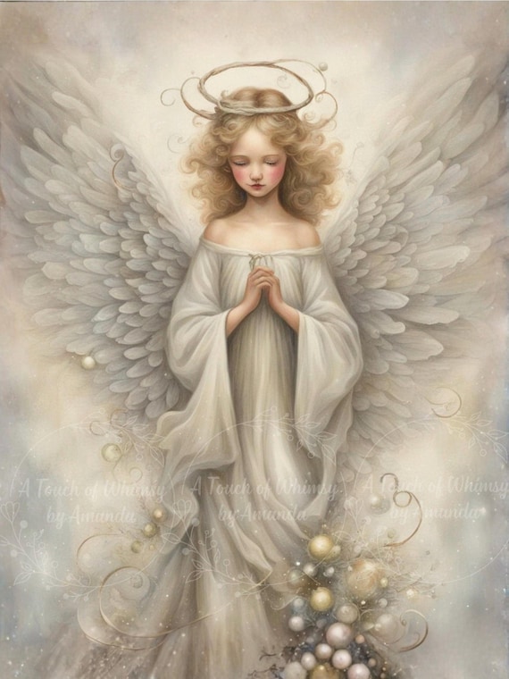 Christmas Angel Decoupage Tissue and A4 Rice Paper