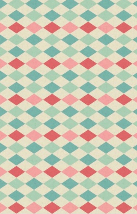 SALE****Retro Harlequin Geometric Pattern Decoupage Tissue Paper