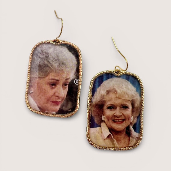 Golden Girls Earrings Dorothy Rose Blanche Sophia • Funny Best Friend Gift • 80s TV Nostalgia Jewelry • Galentines