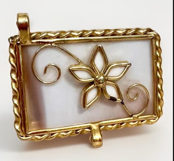 Vintage Stained Glass Pink Jewelry Trinket Box Floral Design Hinged Top 5” X 3.5” X 2