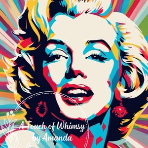 Popart Marilyn Woman Decoupage Rice Paper A4