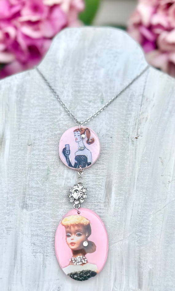 Truly One of a kind Solo in Spotlight Barbie necklace 22”