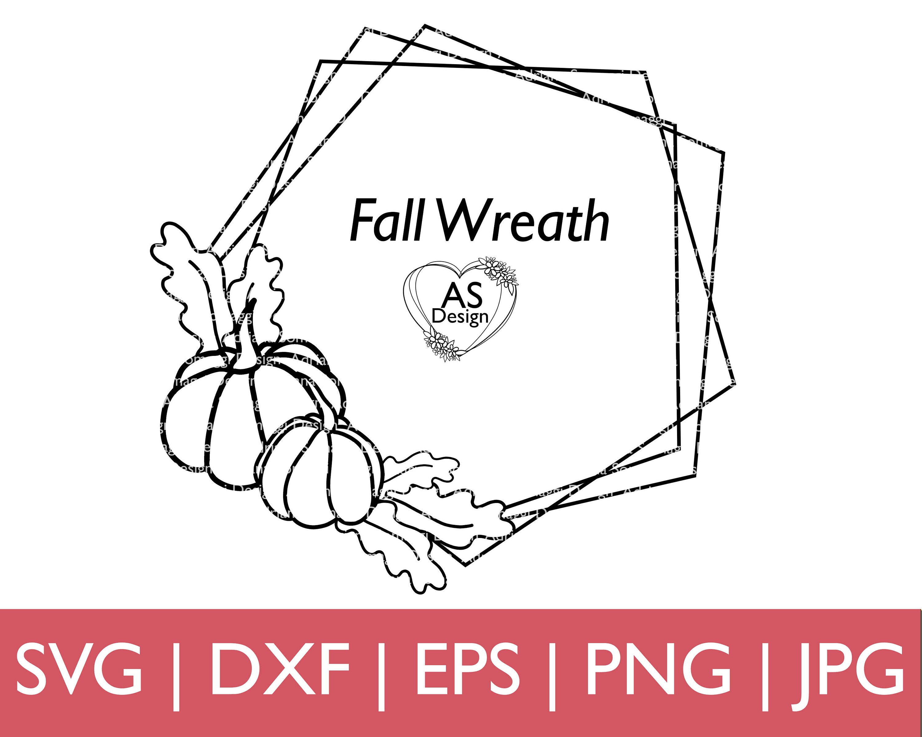 Halloween Pumpkin Frame SVG Pumpkin SVG Fall Border Oak - Etsy