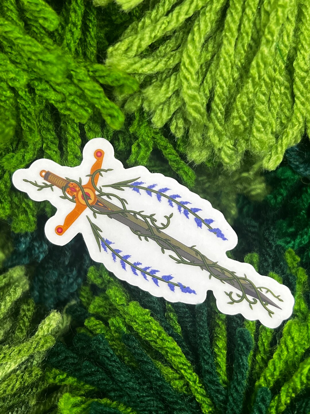 Adventurer Sword Transparent Sticker - Etsy