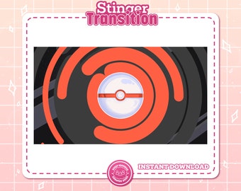Pokemon Premier Ball Stinger Transition, Twitch Livestream Animation (WebM)