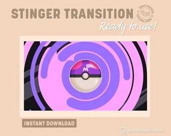 Pokemon Master Ball Stinger Transition, Twitch Livestream Animation (WebM-bestand)