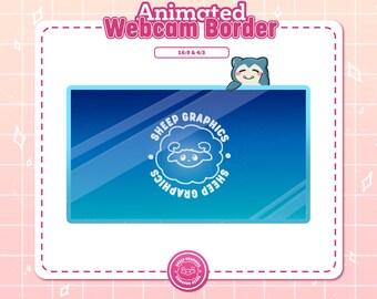 Animated Snorlax Webcam Overlay, Cute Pokemon Stream Border (Digital Download)
