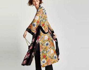 plus size boho kimono