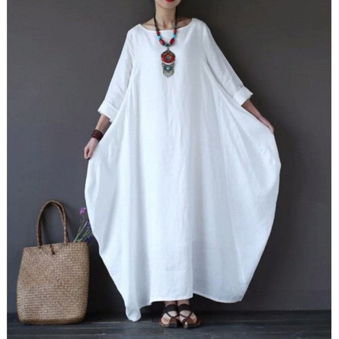 Boho Dress Plus Size Summer Dress For Women Bohemian Dress Etsy