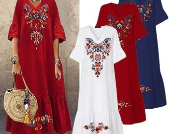plus size bohemian dress