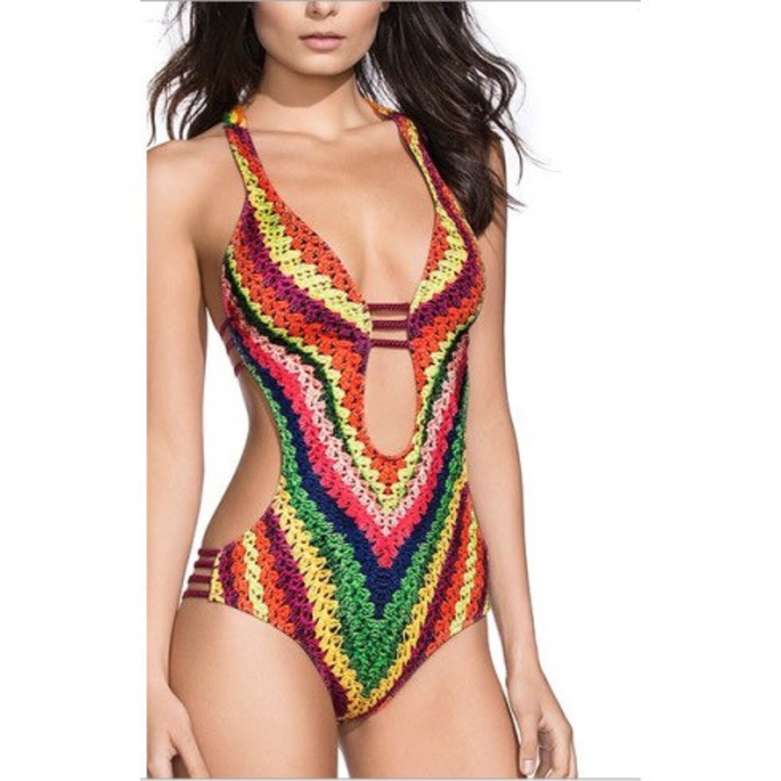 Boho Swimsuit Boho Beach Wear Bohemian Swimsuit One Piece Etsy