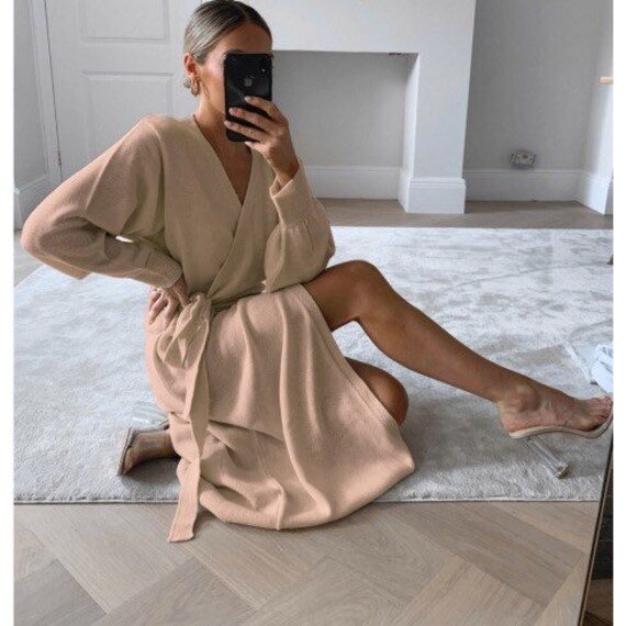 Sweater Dress Boho Dress Boho Midi Knit 