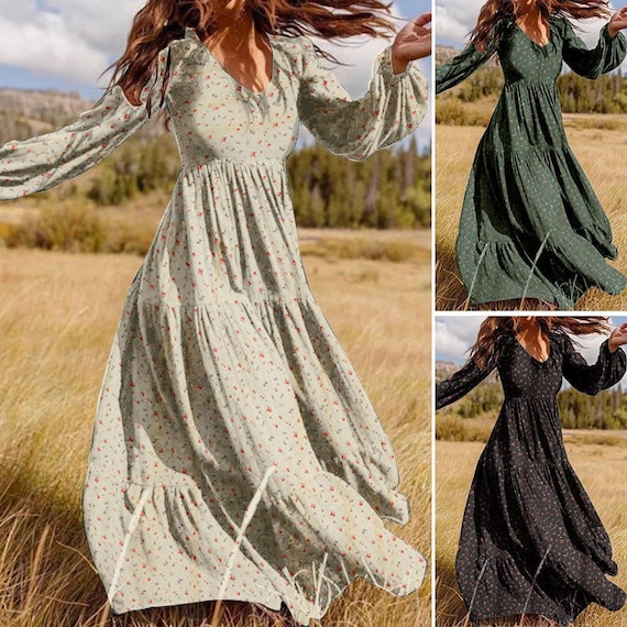 Boho Plus Size Summer for Women Bohemian Dress - Etsy