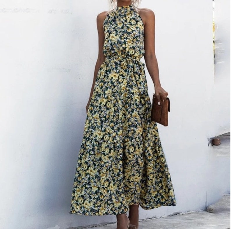 Boho Dress Size Summer Dress for Women Long Bohemian Dress - Etsy