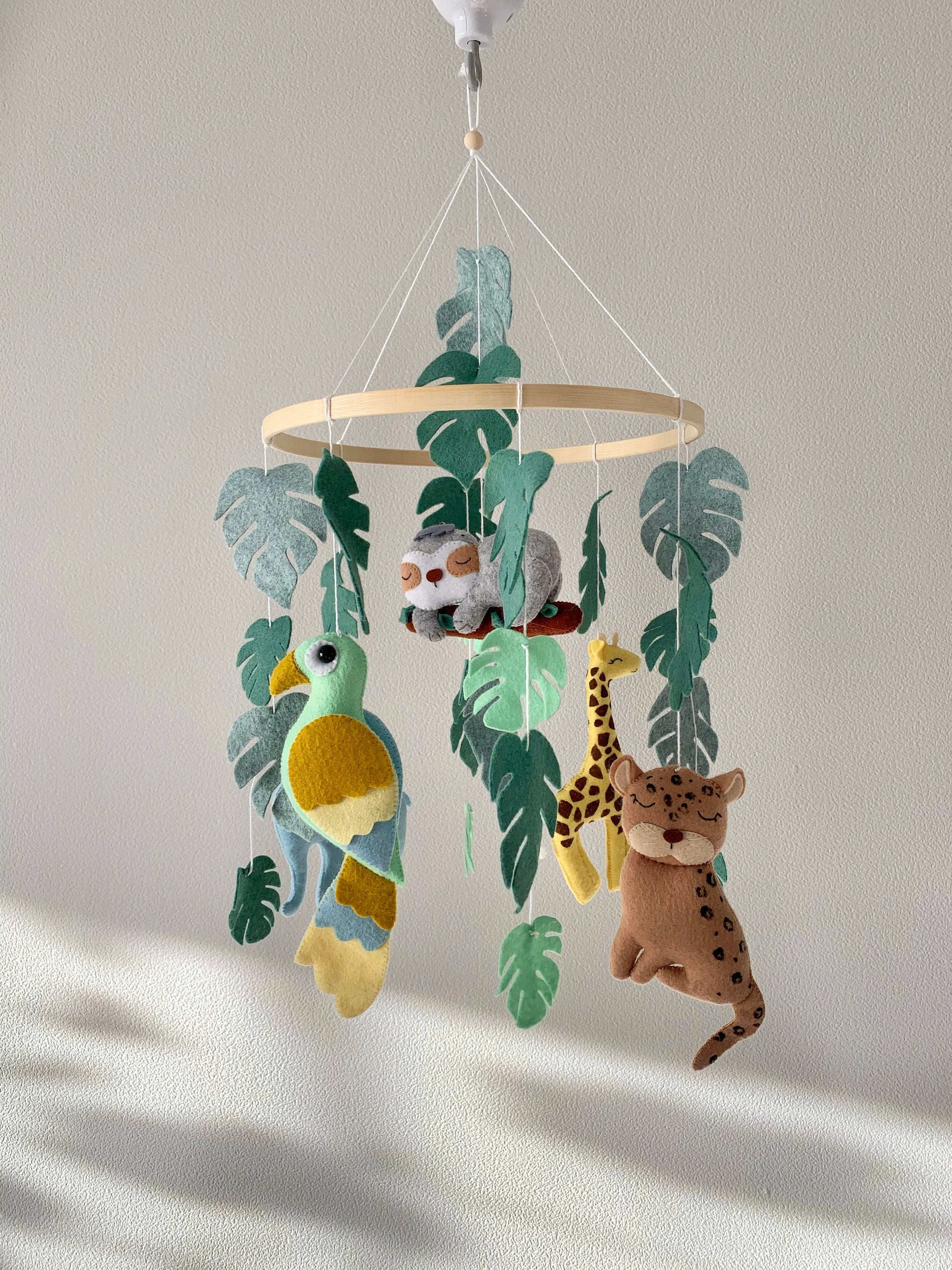 Safari baby mobile Safari Nursery mobile Jungle animals Etsy