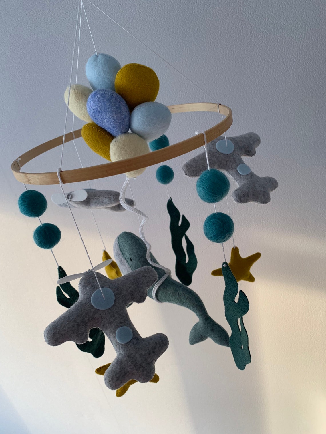 Baby mobile boy boho baby mobile crib baby mobile Ocean Etsy