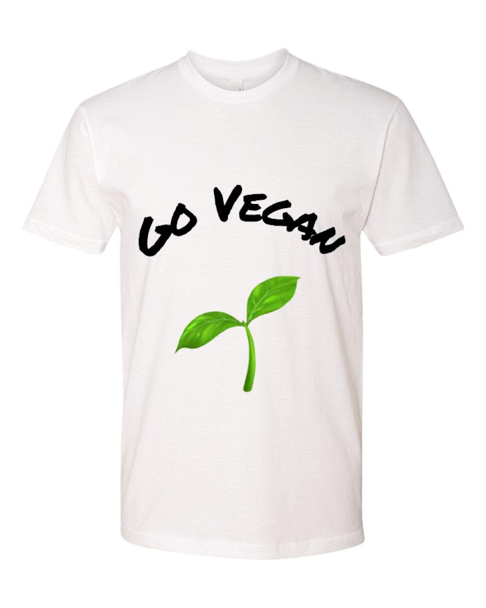 Go Vegan White Next Level T-shirt 100 