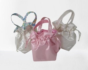 Flower Girl Petal Pouch Drawstring Dolly Bag