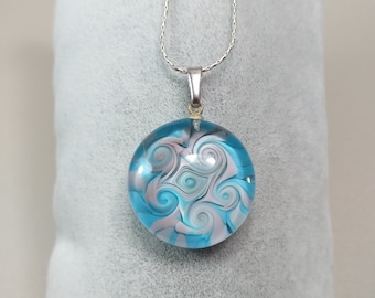 Handmade Colorful Summer Necklace: Murano Glass Lightweight Minimalist Jewelry