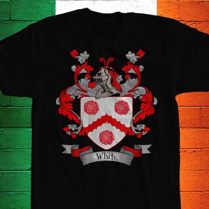 White Coat of Arms T-Shirt - White Family Crest T-Shirt