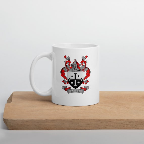 Coleman Coat of Arms Coffee Mug - Coleman Family Crest Coffee Cup