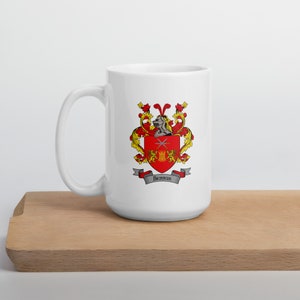 Brennan Coat of Arms Coffee Mug - Buckley Family Crest Coffee Cup