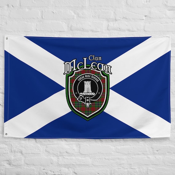 Clan Mclean Scottish Family Crest Scotland Flag Scottish Etsy Australia