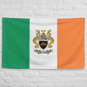 McAndrew Irish Coat of Arms Family Crest Ireland Flag | Irish gifts for the home
