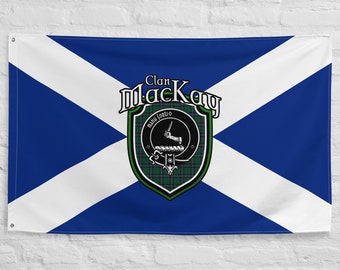 Clan MacKay Scottish Family Crest, Scotland Flag | Scottish gifts for the home | Scottish MacKay Clan Flag