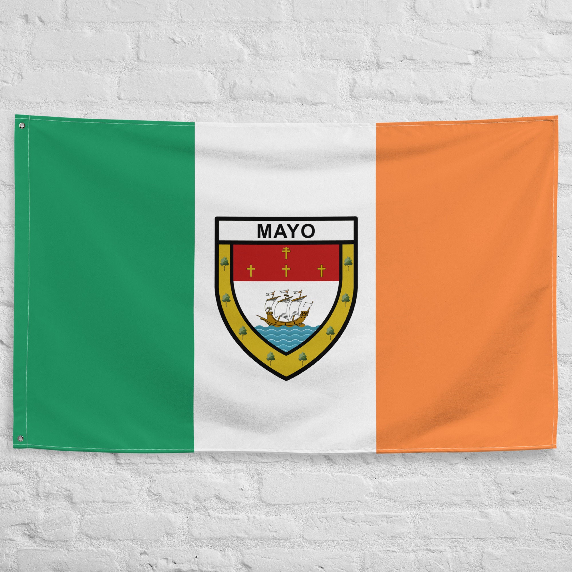 Mayo County Coat of Arms Ireland Flag Mayo Crest Flag Ireland Flag 3’x5