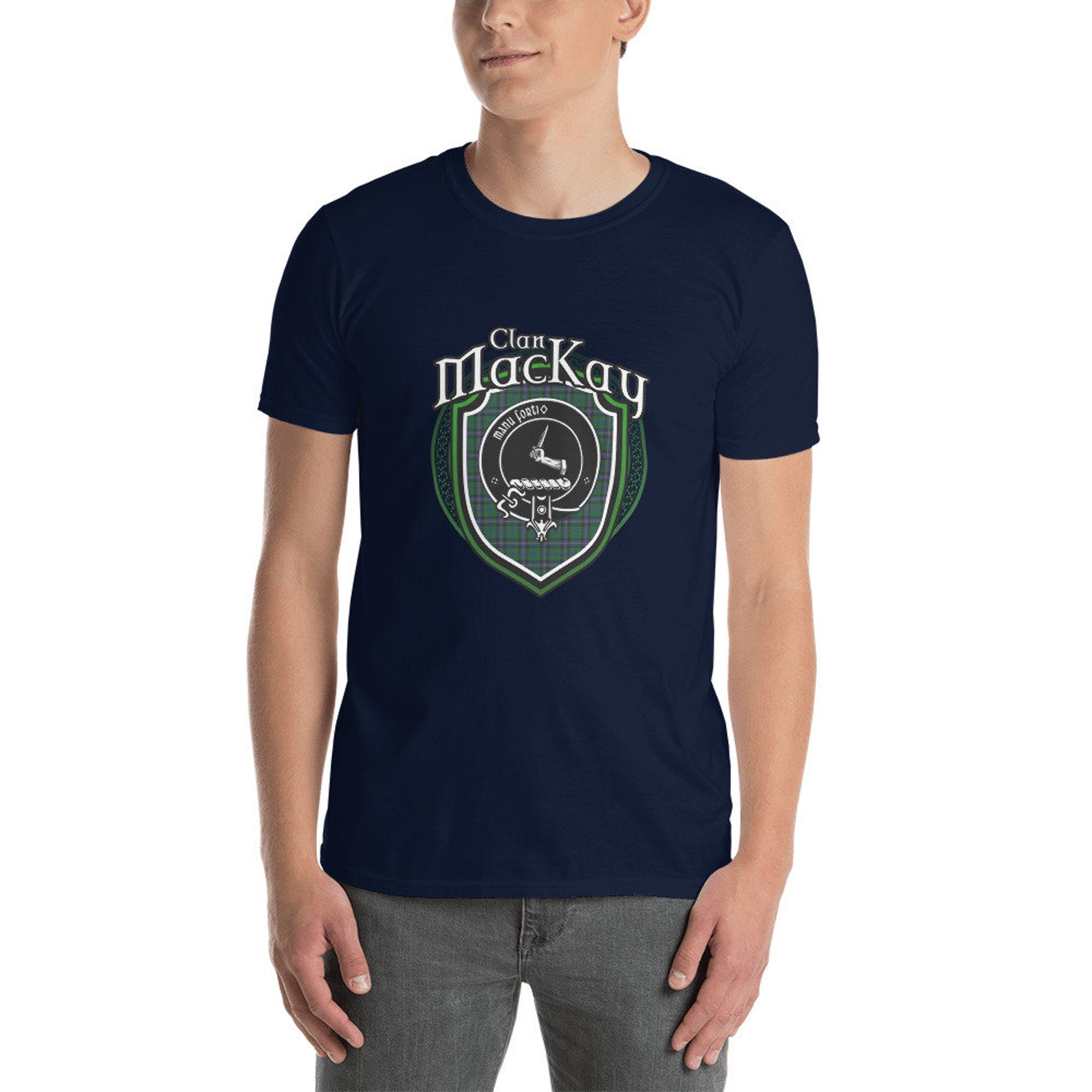 MacKie Tartan T-Shirt Half of Me - Cross Style