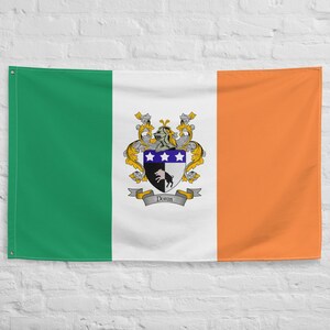 Doran Irish Coat of Arms Family Crest Ireland Flag | Irish gifts for the home