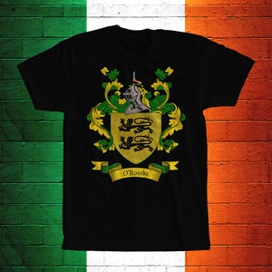 O&#39;Rourke Coat of Arms - O&#39;Rourke Family Crest T-Shirt