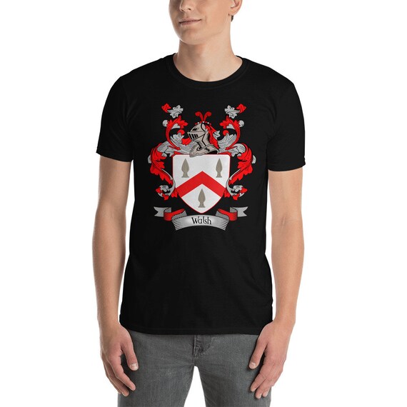 Walsh Coat Of Arms Walsh Family Crest T Shirt Coat Of Arms Etsy