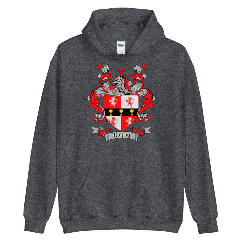 Murphy Coat of Arms Murphy Family Crest Hoodie Sweatshirt - Etsy