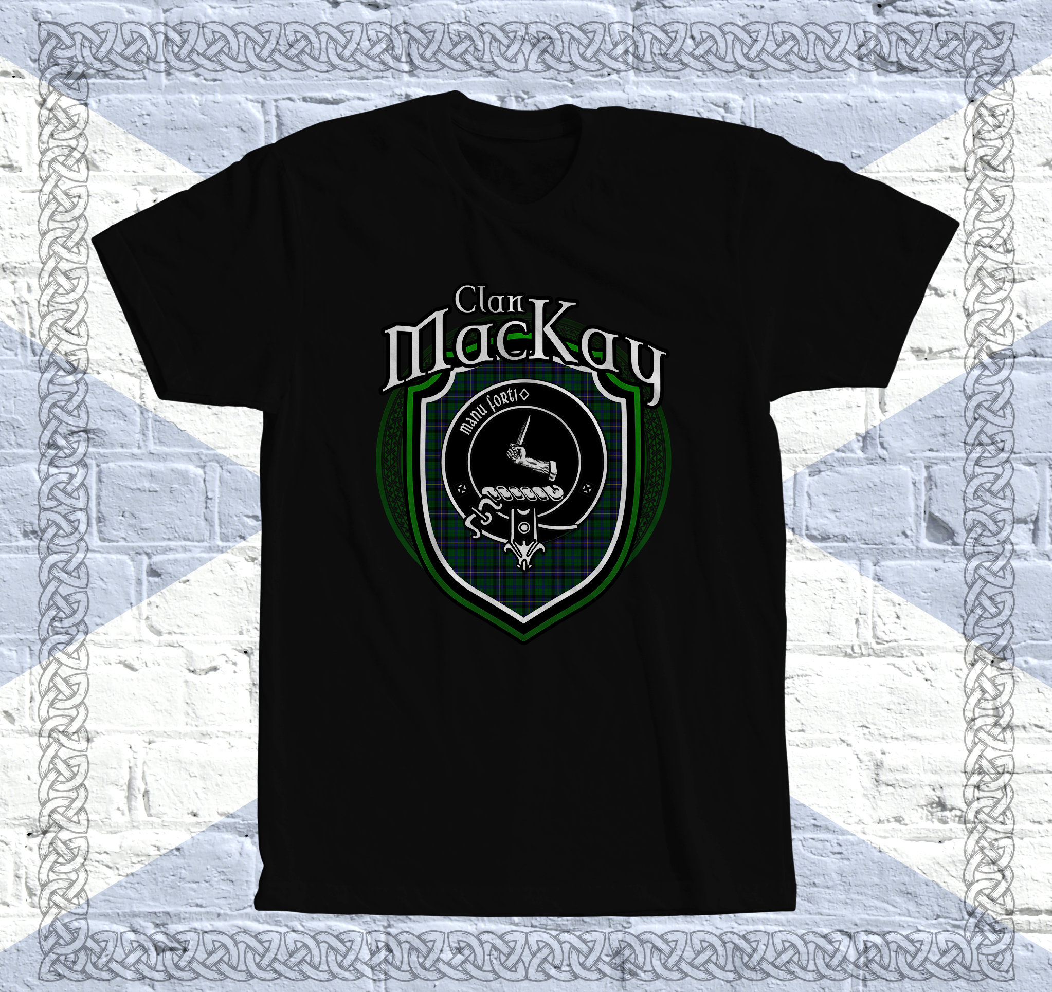MacKay Logan Tartan Polo Shirt - Royal Coat Of Arms Style main image 1