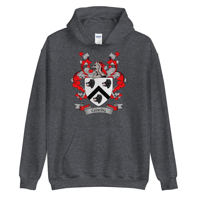 thumbnail interactive-video image 1 of Grimsby 1960s Retro Football Hoodie - Embroidered Logo, Headphone Pocket, Heavyweight Blend 1 of 4