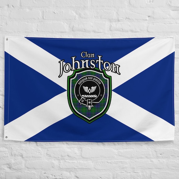 Clan Johnston Scottish Family Crest Scotland Flag Scottish Etsy