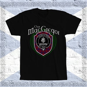 Clan MacGregor Crest T-Shirt, Scottish MacGregor Gifts, MacGregor Scotland, MacGregor Tartan Shirt, MacGregor Clan Crest Badge, Scottish Tee