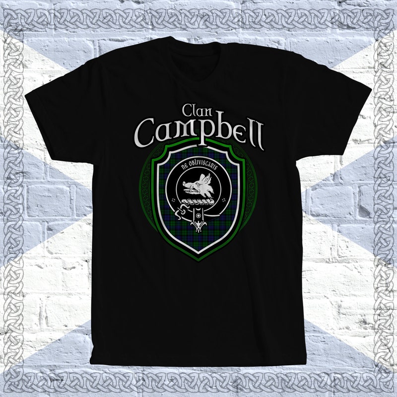 Campbell Dress Ancient Tartan T-Shirt Half of Me - Cross Style